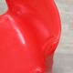 Chaise Kartell Modèle 4875 des années 1970 par Carlo Bartoli couleur rouge