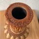 Vase braided natural fibers