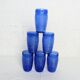 Set of 6 ribbed blue glasses Cisper
