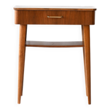 Scandinavian mahogany bedside table