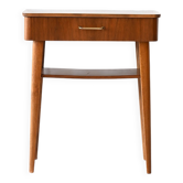 Table de chevet scandinave en acajou