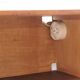 vintage teak TV cabinet metal frame