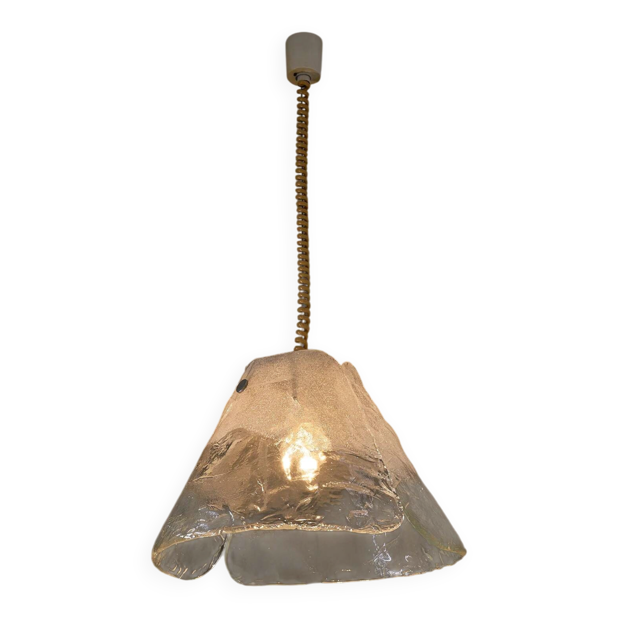 Carlo Nason two-panel glass chandelier