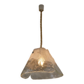 Suspension en verre à deux panneaux par Carlo Nason