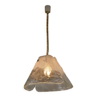 Carlo Nason two-panel glass chandelier