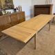 Extendable table in solid oak