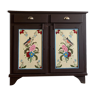 Old Farmers Cabinet painted with floral motives