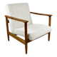 GFM-142 armchair, design by Edmund Homa from the 70s, white ivory boucle - 2 pieces available