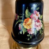 Lamp from the early 1900s, fabric cable, cotton shade.