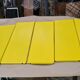 Etagere string metal yellow rising strier gold 59x47x15,5