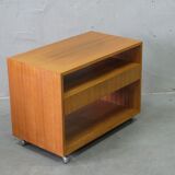 Mid -Century Teak Mobile Two-Sided Cabinet from WR, 1970s.