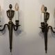 Pair of mid-19th century brass tassel sconces