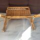 Old rattan magazine rack from the 70s