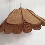 Rattan flower hanging 60s