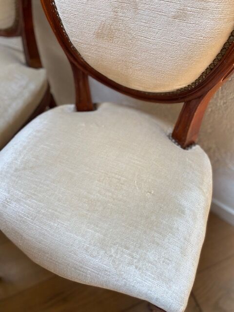 Series of 4 medallion chairs