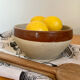 Breton salad bowl terrine dish in vintage stoneware