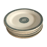 Old flat plates Creil Montereau