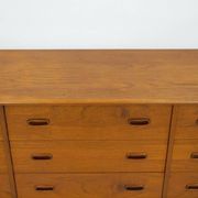Enfilade scandinave moderne en teck avec tiroirs