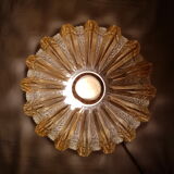 Glass globe ceiling light