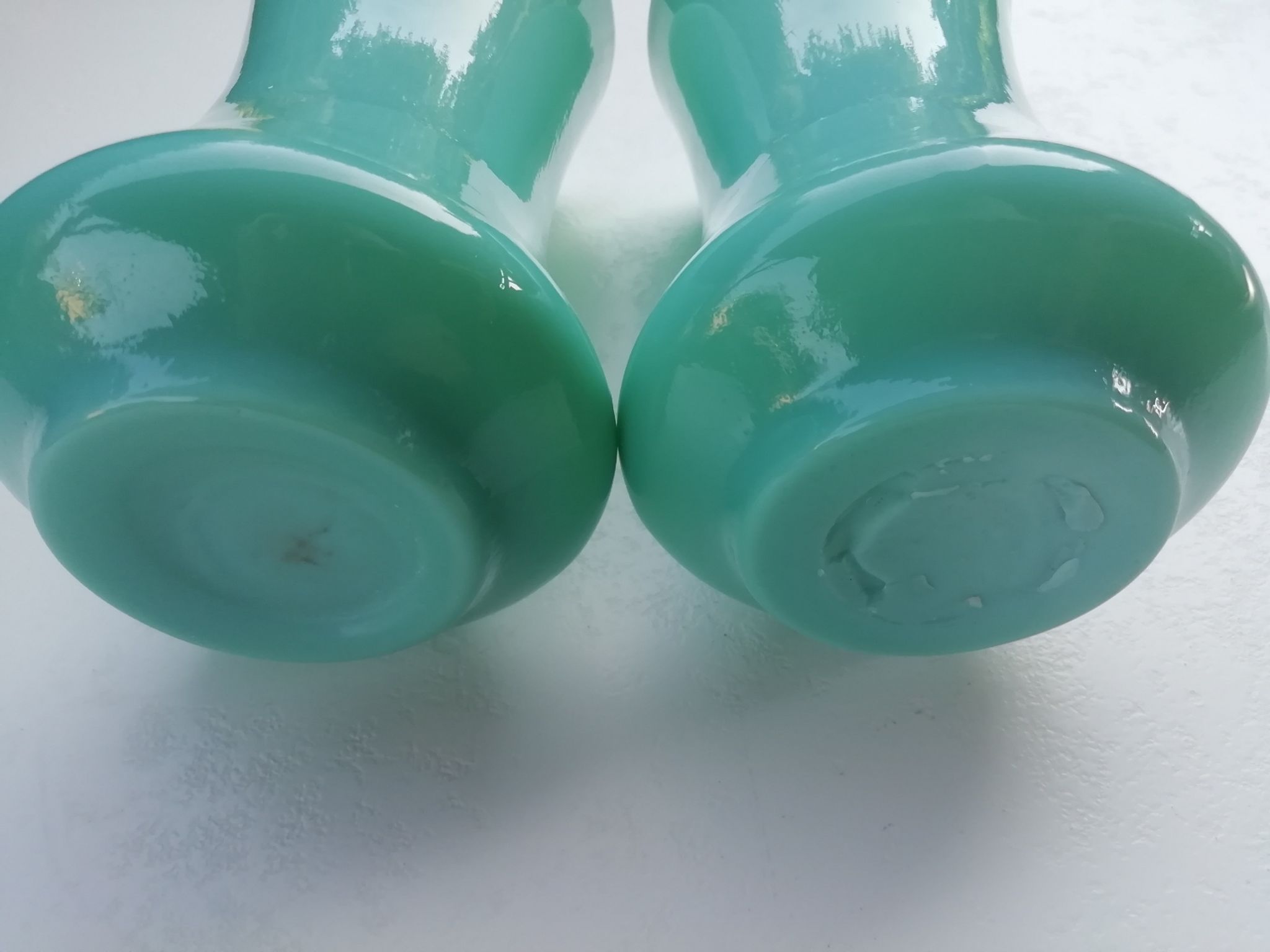 Pair of opaline vases