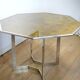 Chrome steel table and glass tray, France, circa 1970