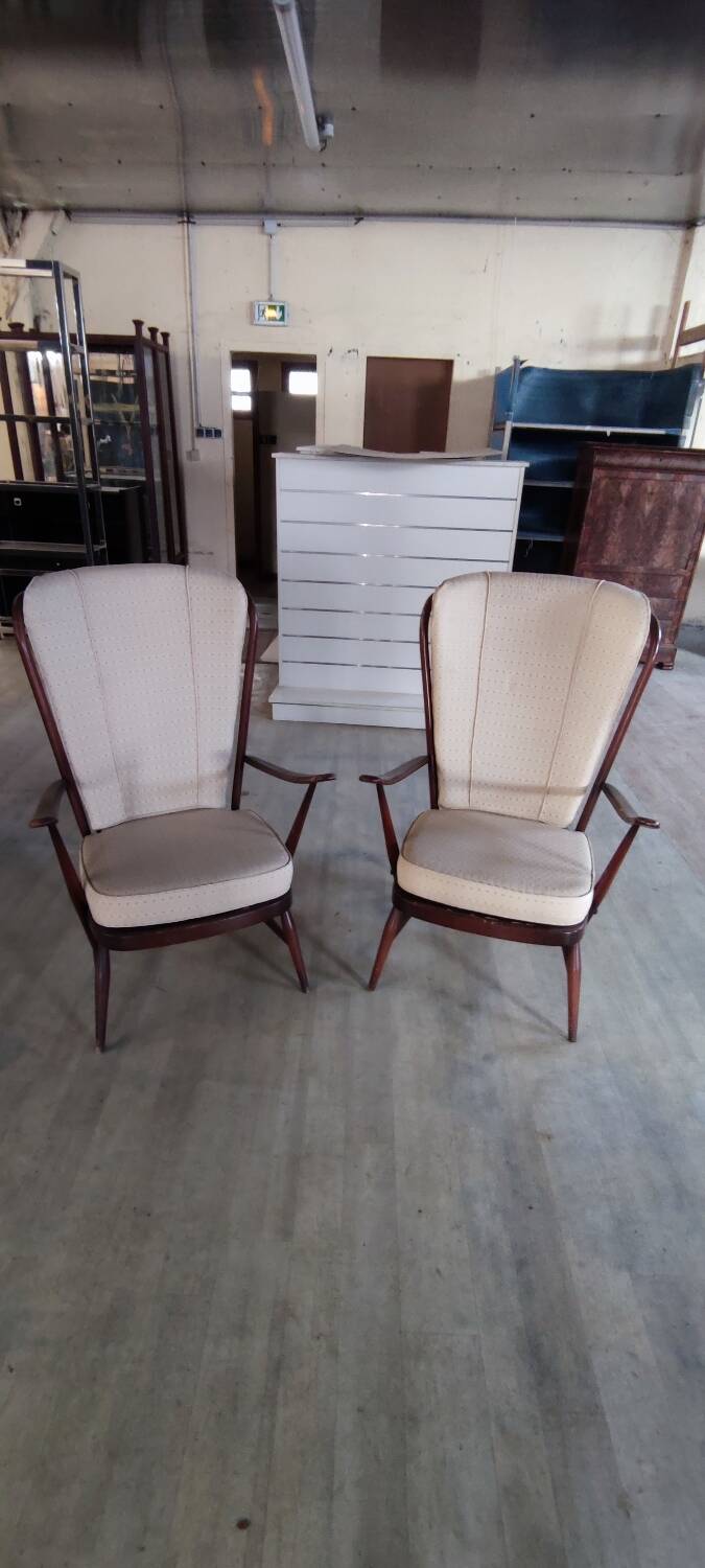 Pair of Ercol armchairs