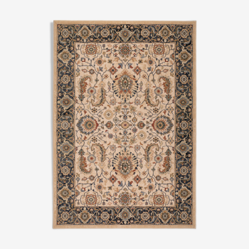 Persian carpet oriental beige and black 160x230 cm