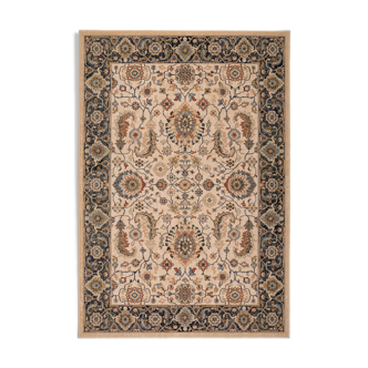Persian carpet oriental beige and black 160x230 cm