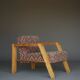 Dutch design pine Armchair, 1970s