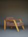 Fauteuil en pin de design néerlandais, années 1970