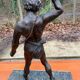 Bronze sculpture "man in chains" on marble 55cm