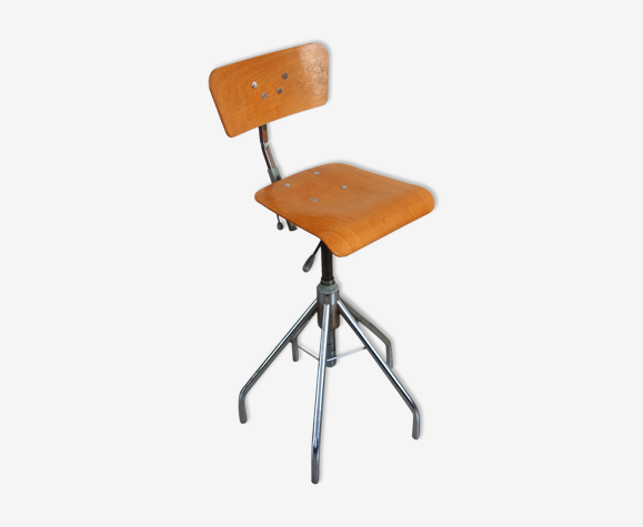 Ancien tabouret industriel danois