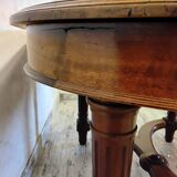 Table ovale en bois avec rallonges