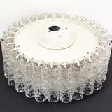Vintage doria ceiling lamp with glass cylinders
