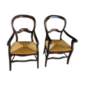 Pair of Louis Philippe armchairs