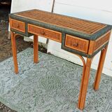 Rattan console