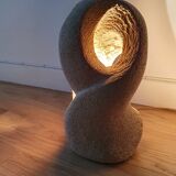 Natural stone sculpture lamp