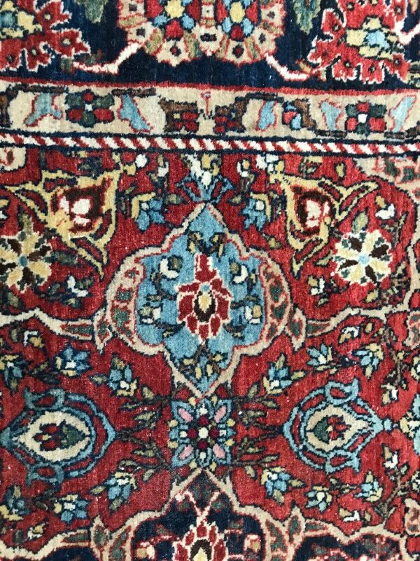 Very nice old Persian rug Esfahan fine handmade 150 X 218 CM