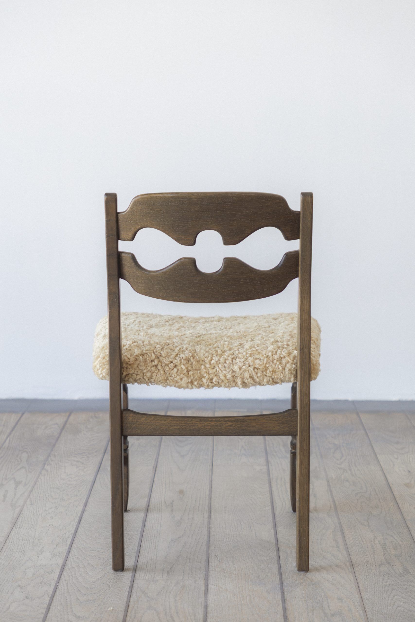 Henning Kjærnulf, Razor blade, dining chair (set of eight)