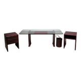 Italian Design Desk by Tito Agnoli for Matteo Grassi or a office set