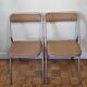 Pair of folding chairs "Plichaise" Souvignet, made in France