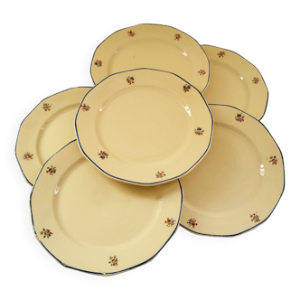 6 Badonviller Dessert Plates