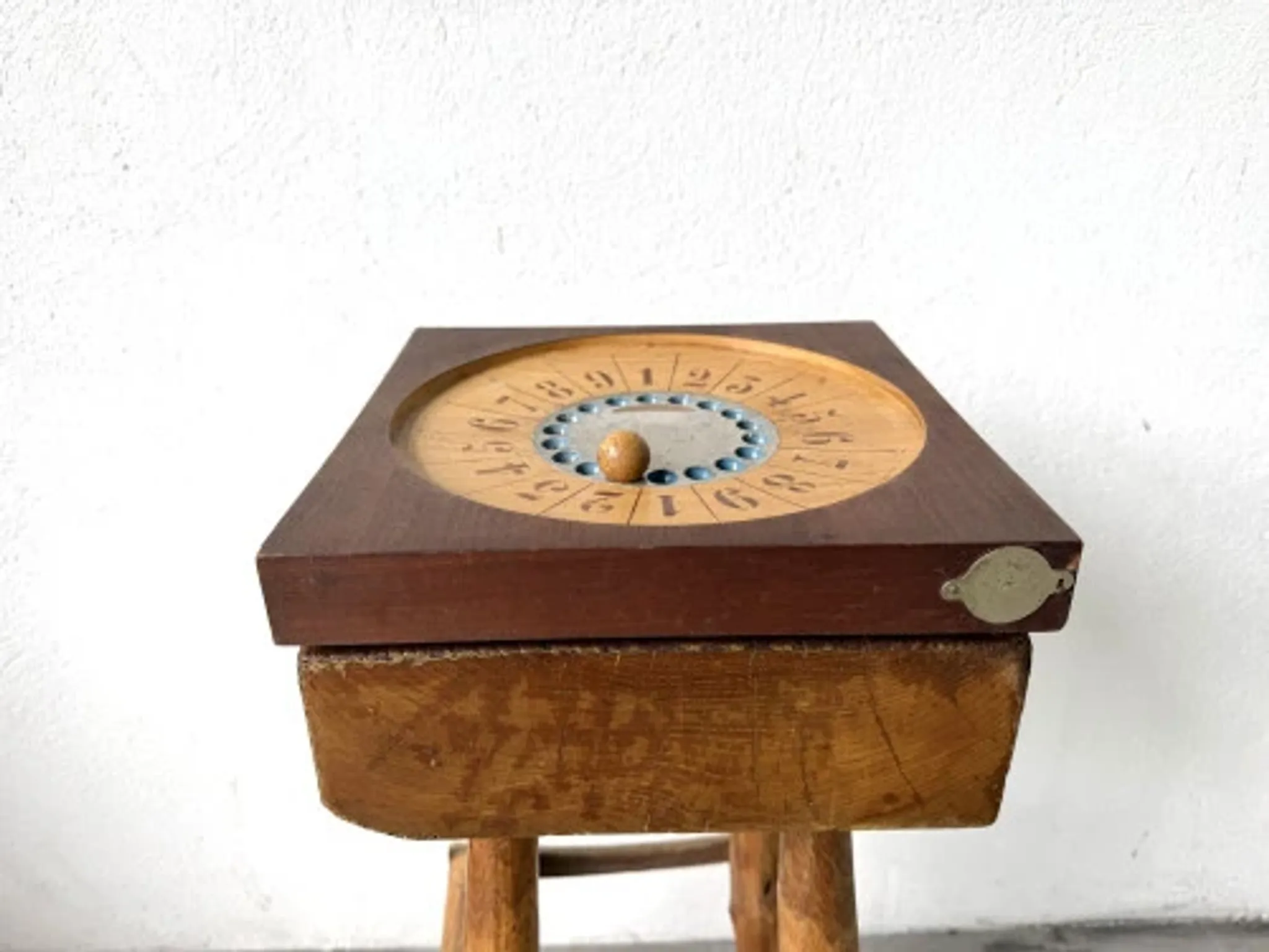 Wooden indoor boules game, 1950s