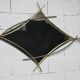 Sculptural mirror with two-tone gilded arches, France, 1970s, 95 x 133 cm