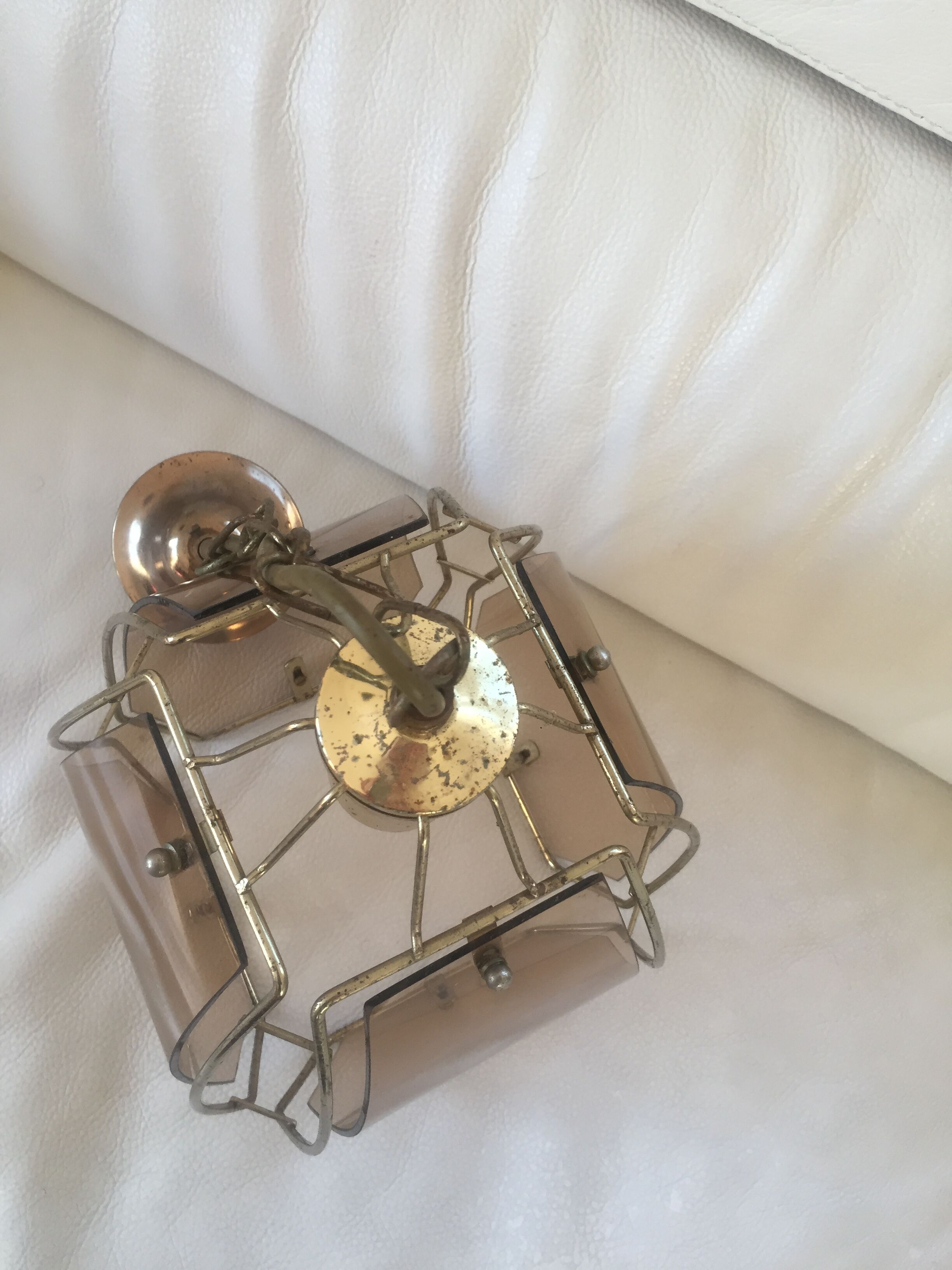 Vintage glass chandelier