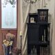 Black antique shelf