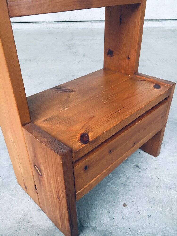 Mid-Century Scandinavian Pine Bedside Tables, Sweden, 1960s, Set of 2