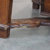 Late 18th-century Spanish coffee table with a deep drawer and a beautiful patina