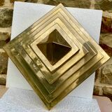 Wall lamp or ceiling lamp pyramidal , modernist constructivist