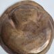 Bronze pocket emptier by Denis Mathews (1913-1997), "Rhinoceros Footprint" (12 cm), 1995